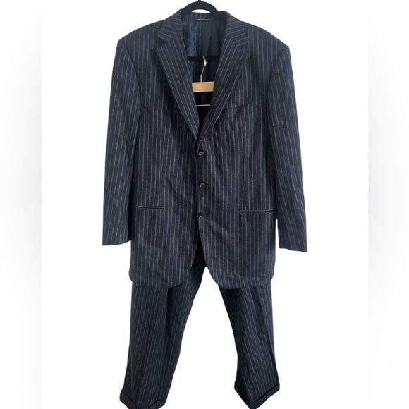 Ermenegildo Zegna Navy Wool Suit, size XL (54-56) - Picture 1 of 12